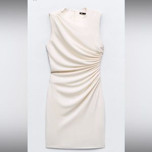 ZARA Gathered Short Dress